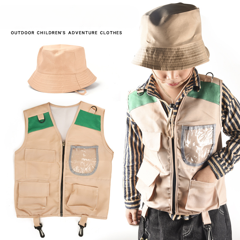 Outdoor Adventure Outfit - Children Outdoor Adventure Clothes Utility Vest