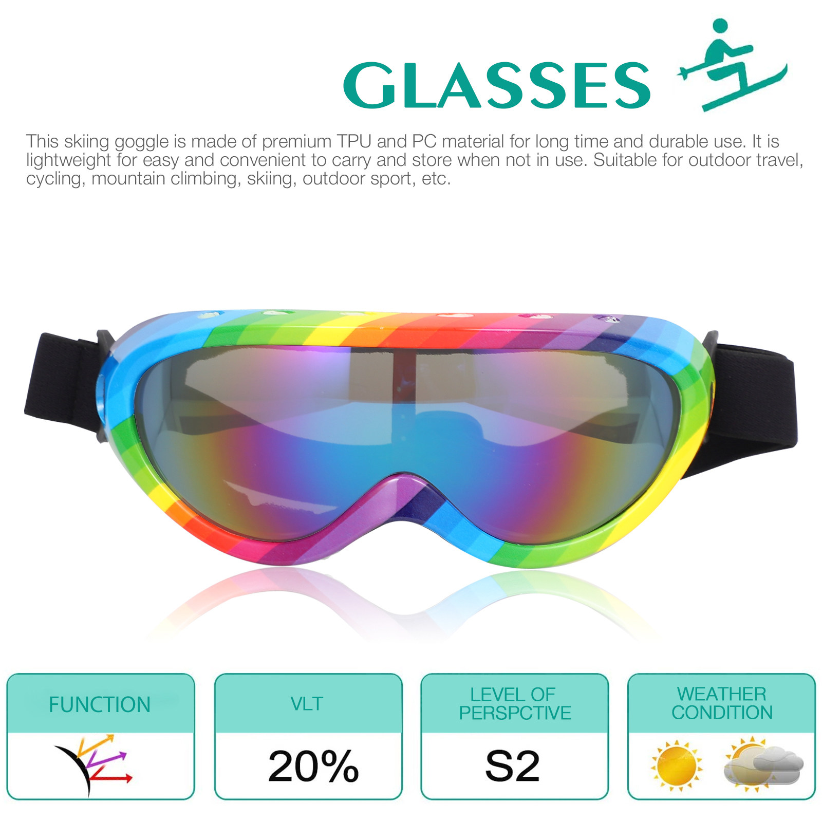 1Pair Sports Goggles Outdoor A - Outdoor Adventure Ideas recensione e prezzo
