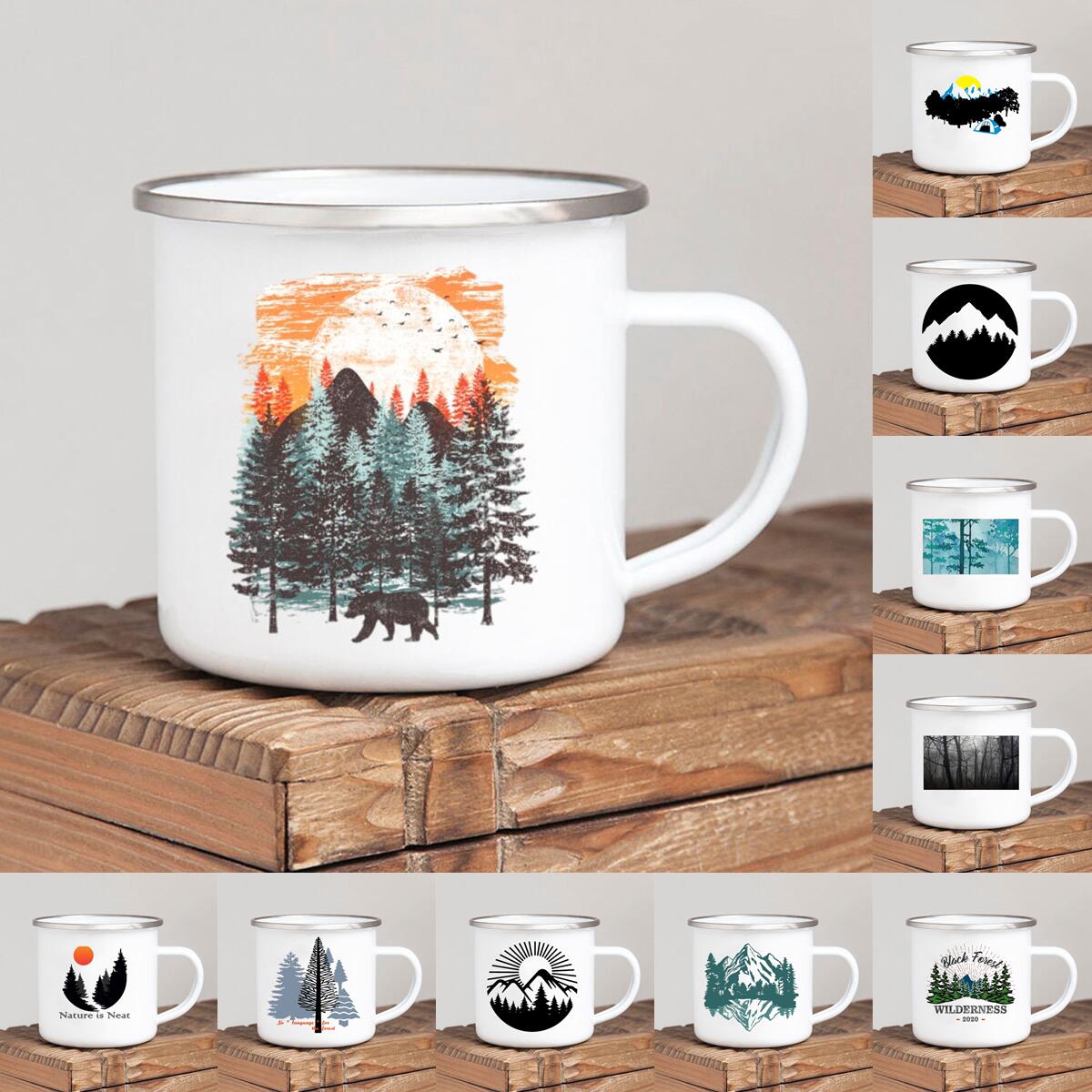 Forest Camp Enamel Coffee Mug  - Outdoor Adventure Ideas recensione e prezzo
