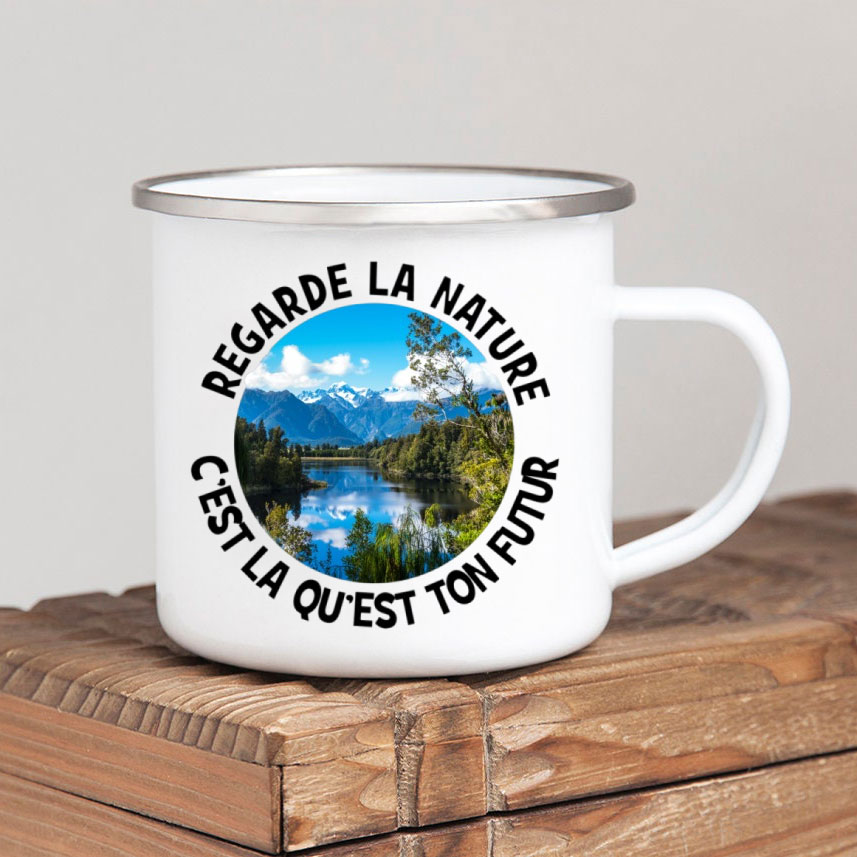 Forest Camp Enamel Coffee Mug  - Outdoor Adventure Ideas recensione e prezzo