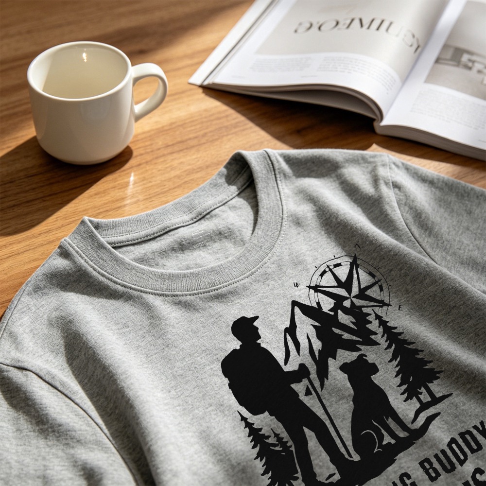 Hiking Men TShirt Dog Lover Ou - Outdoor Adventure Ideas recensione e prezzo