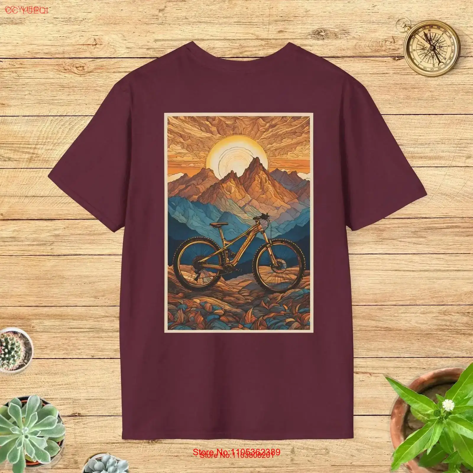 Scenic Mountain Bike Art T Shi - Outdoor Adventure Ideas recensione e prezzo